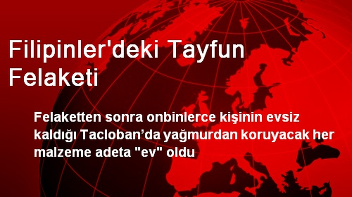 Filipinler\'deki Tayfun Felaketi