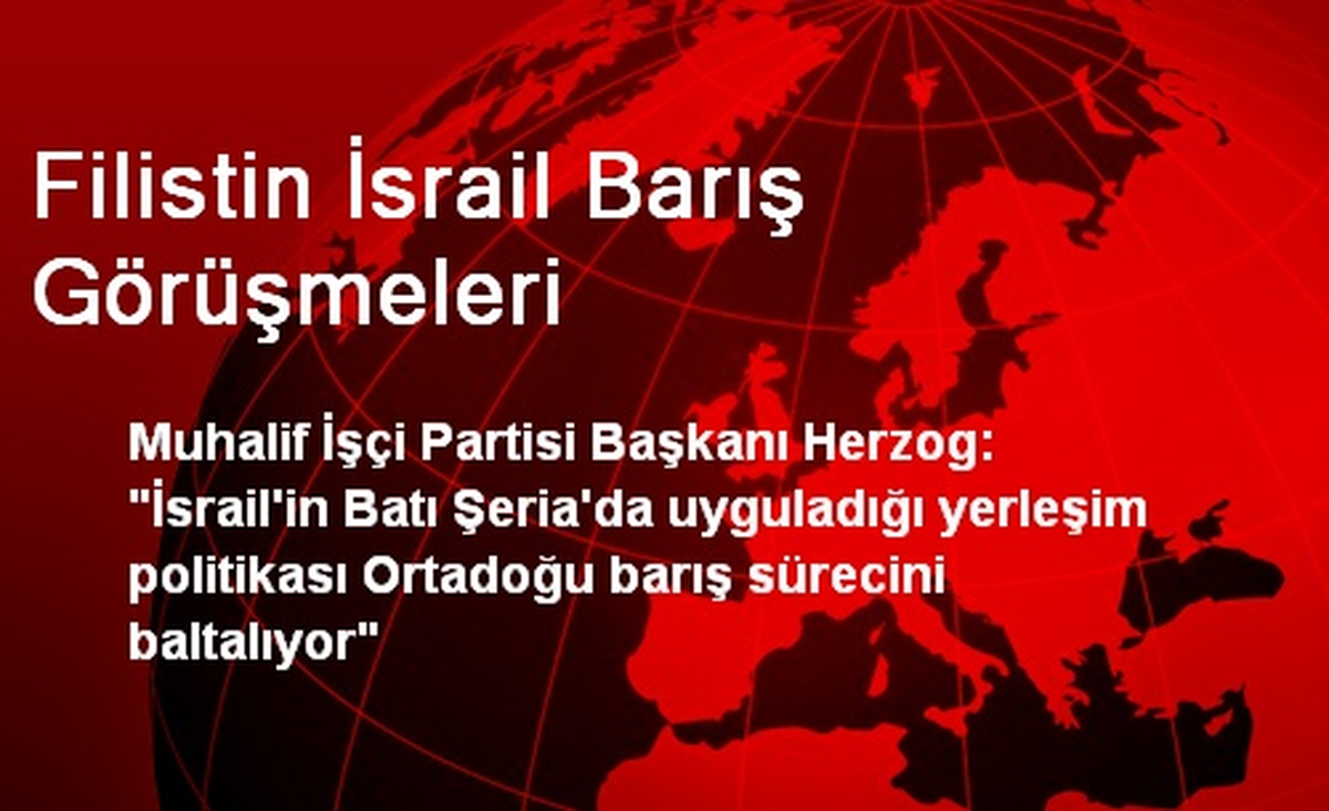 Filistin İsrail Barış Görüşmeleri