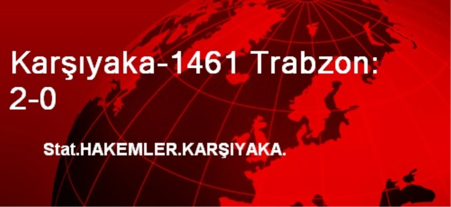 Karşıyaka-1461 Trabzon: 2-0