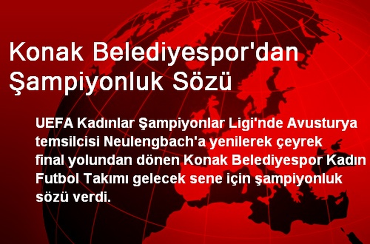 Konak Belediyespor\'dan Şampiyonluk Sözü