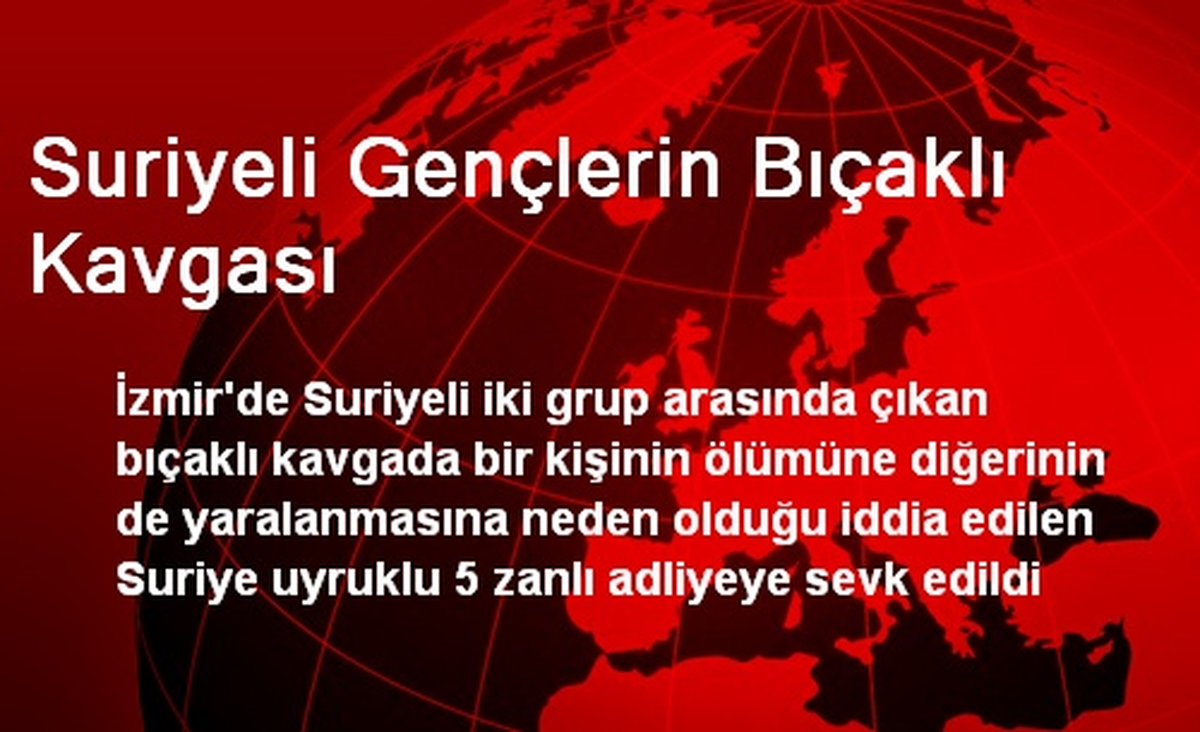Suriyeli Gençlerin Bıçaklı Kavgası