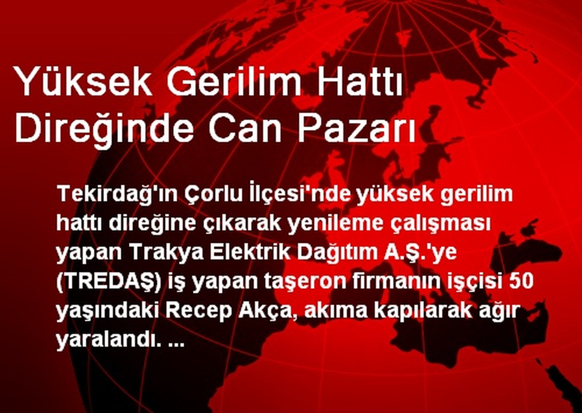 Yüksek Gerilim Hattı Direğinde Can Pazarı