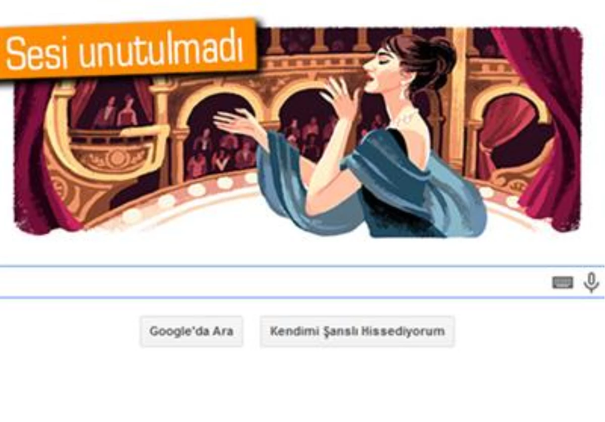 Google, Maria Callas\'ı Unutmadı