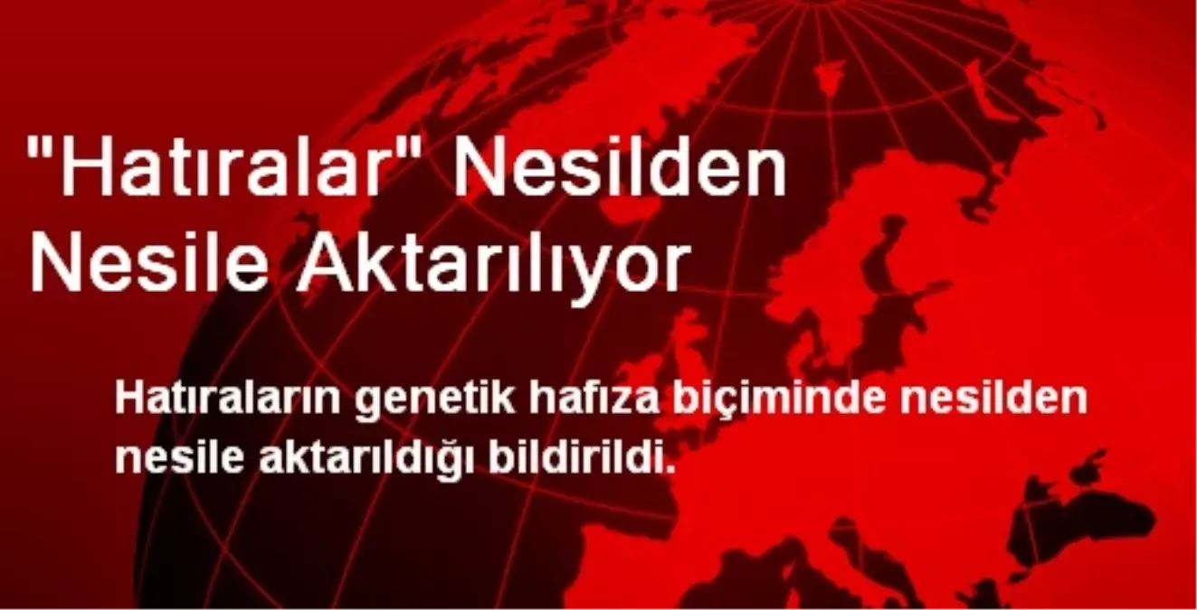 'Hatıralar' Nesilden Nesile Aktarılıyor