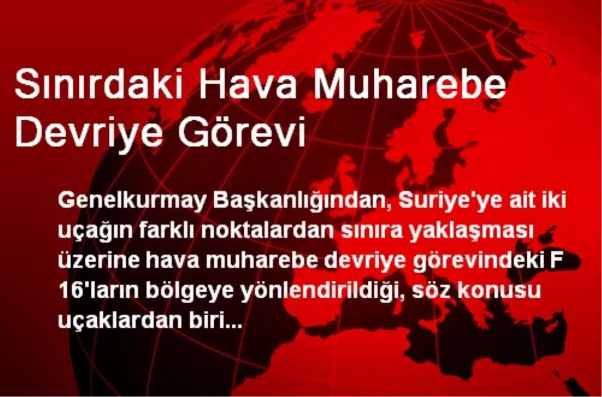 Sınırdaki Hava Muharebe Devriye Görevi