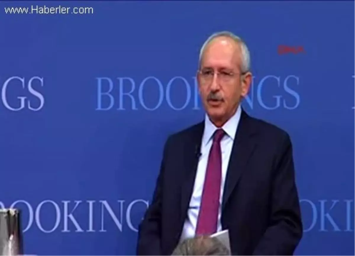 CHP Lideri Kılıçdaroğlu, Brookıngs Enstitüsünde Konuştu