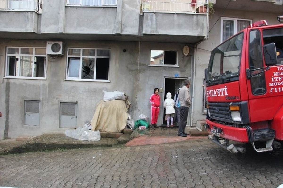 Fatsa\'da Ev Yangını