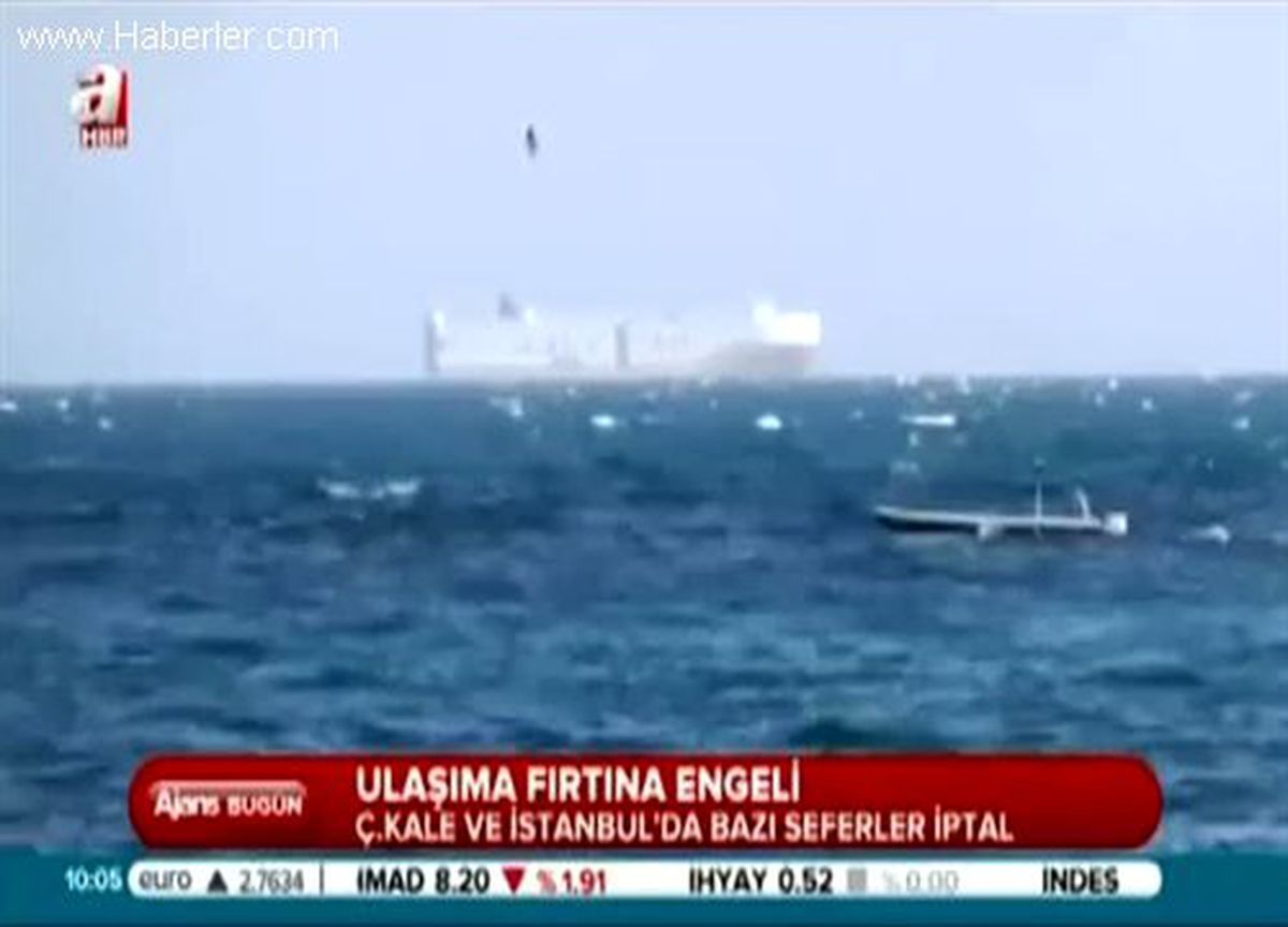Fırtına Deniz Ulaşımını Aksatıyor