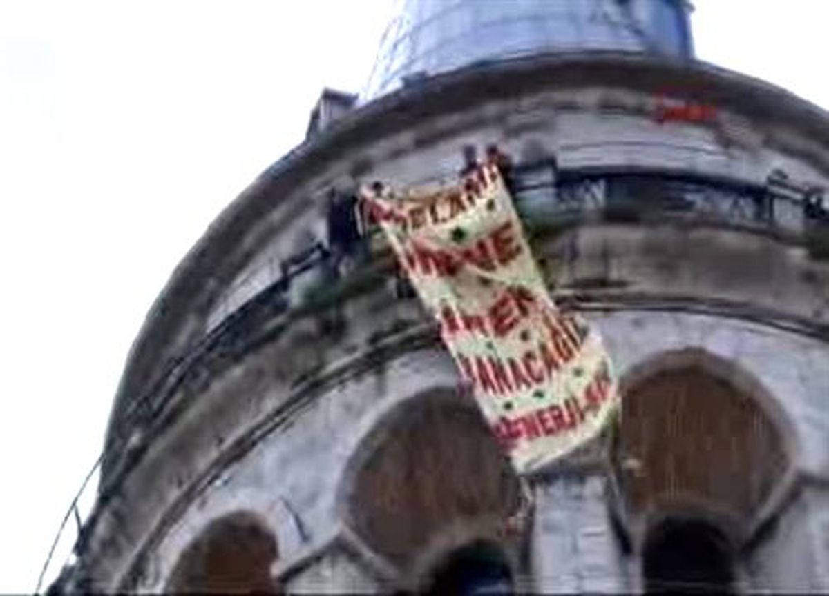 Galata Kulesi\'nde Eylem