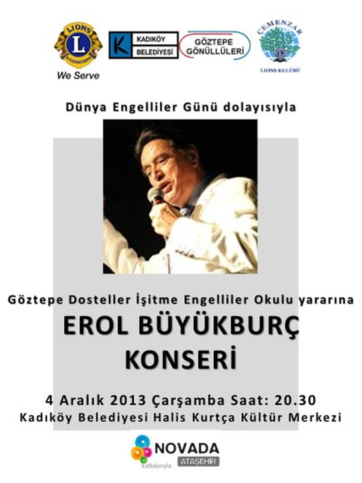 İşitme Engelli Çocuklar İçin Erol Büyükburç Konseri