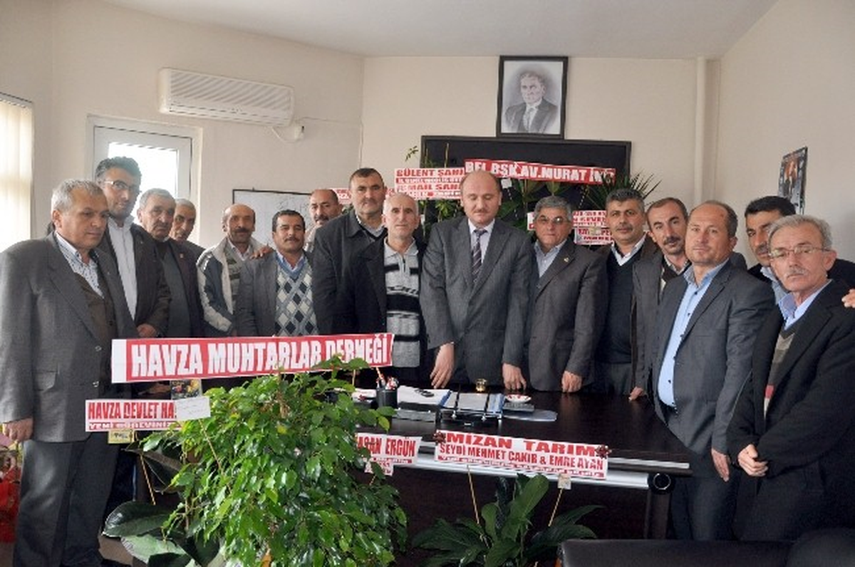 Muhtarlardan Şahin\'e Ziyaret