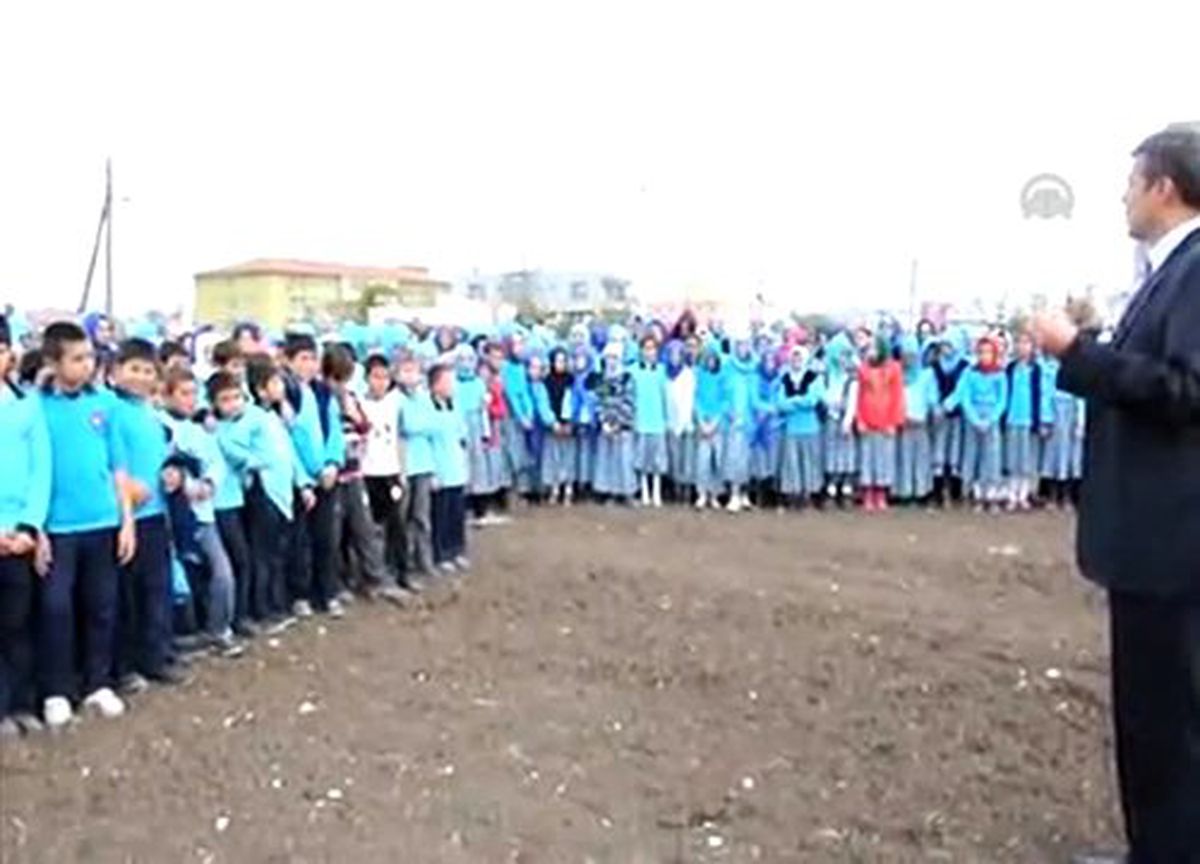 Öğrencilerden yağmur duası