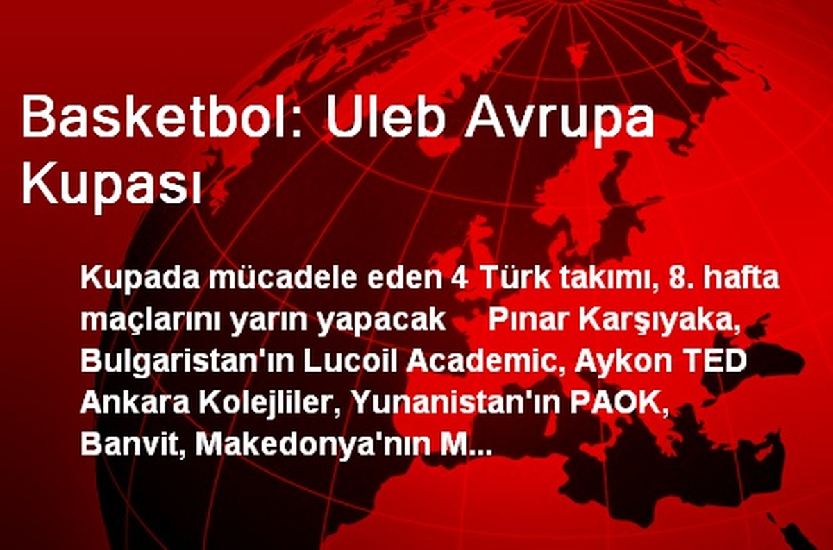 Basketbol: Uleb Avrupa Kupası