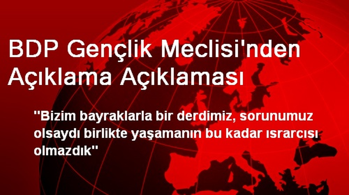 BDP Gençlik Meclisi\'nden Açıklama Açıklaması