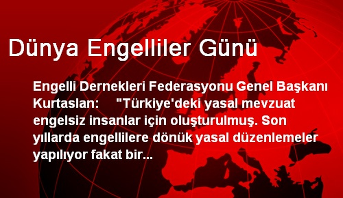 Dünya Engelliler Günü