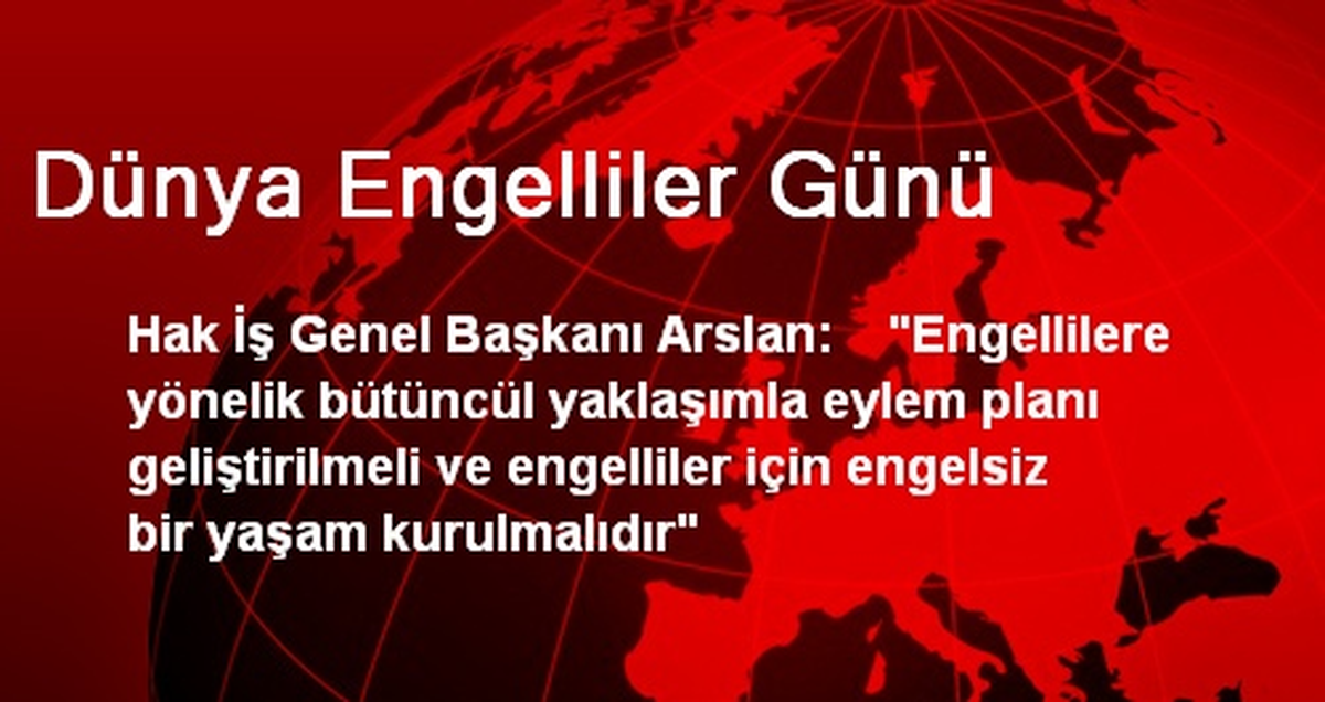 Dünya Engelliler Günü