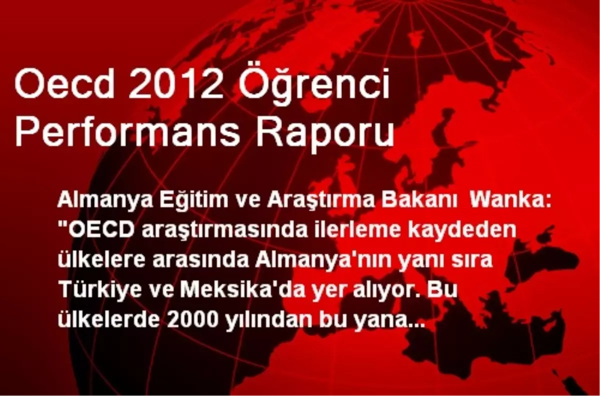 Oecd 2012 Öğrenci Performans Raporu