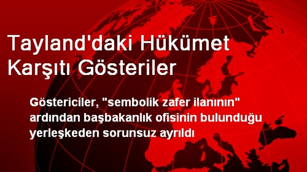 Tayland\'daki Hükümet Karşıtı Gösteriler
