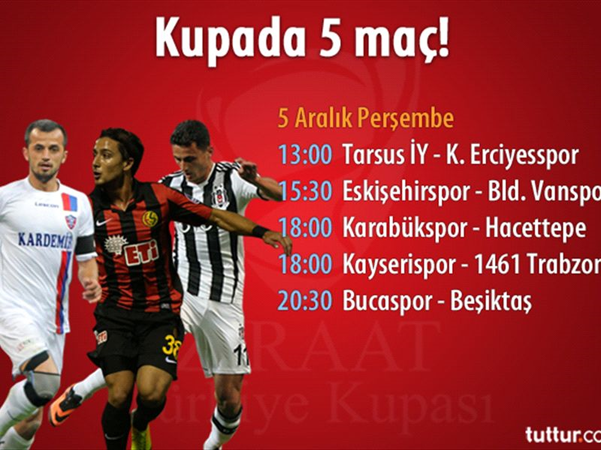 Kupada 5 Maç!