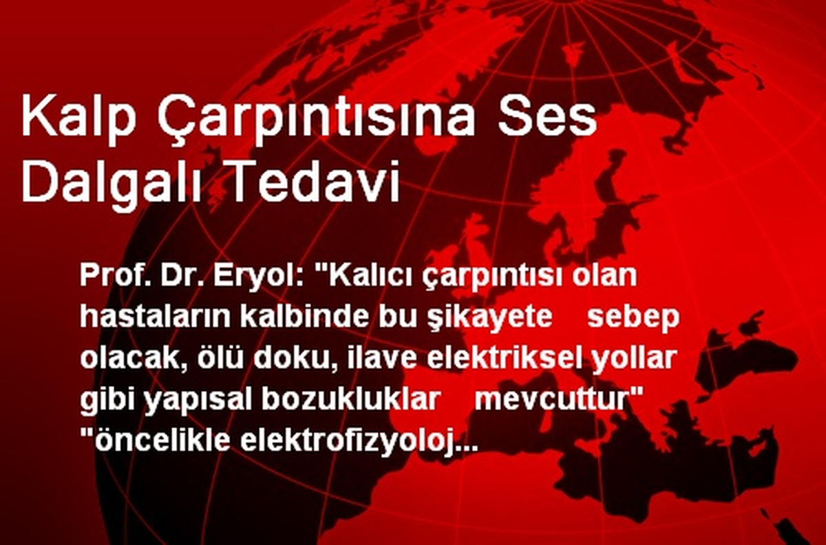 Kalp Çarpıntısına Ses Dalgalı Tedavi