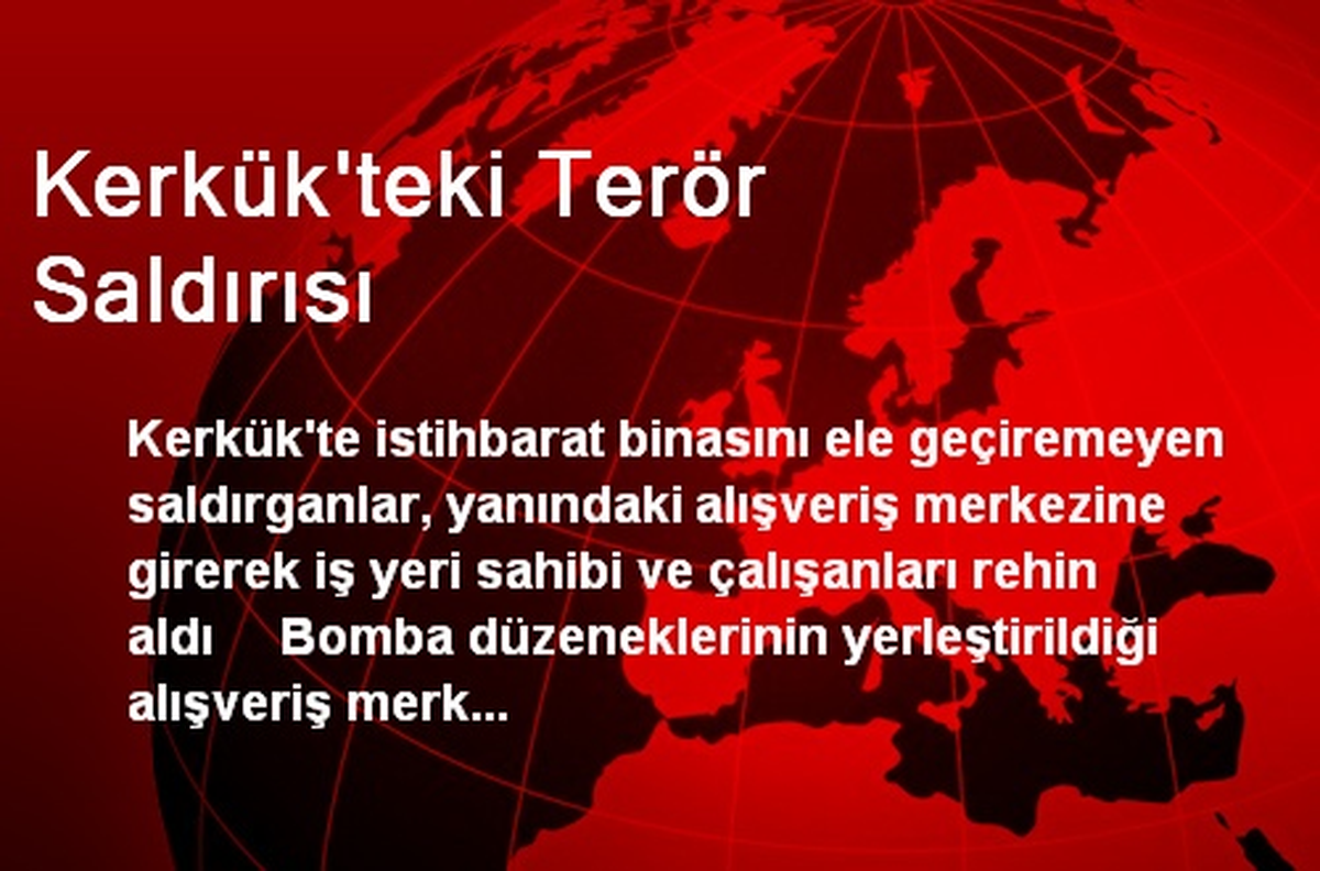 Kerkük\'te Saldırganlar AVM\'deki Çalışanları Rehin Aldı