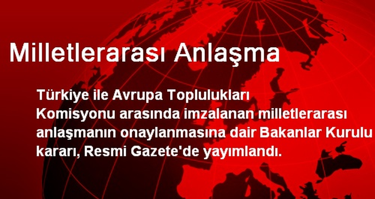 Milletlerarası Anlaşma