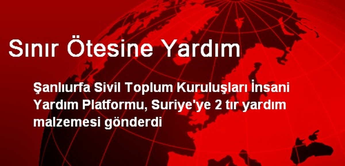 Sınır Ötesine Yardım