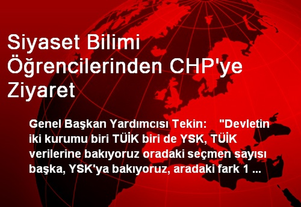 Siyaset Bilimi Öğrencilerinden CHP\'ye Ziyaret