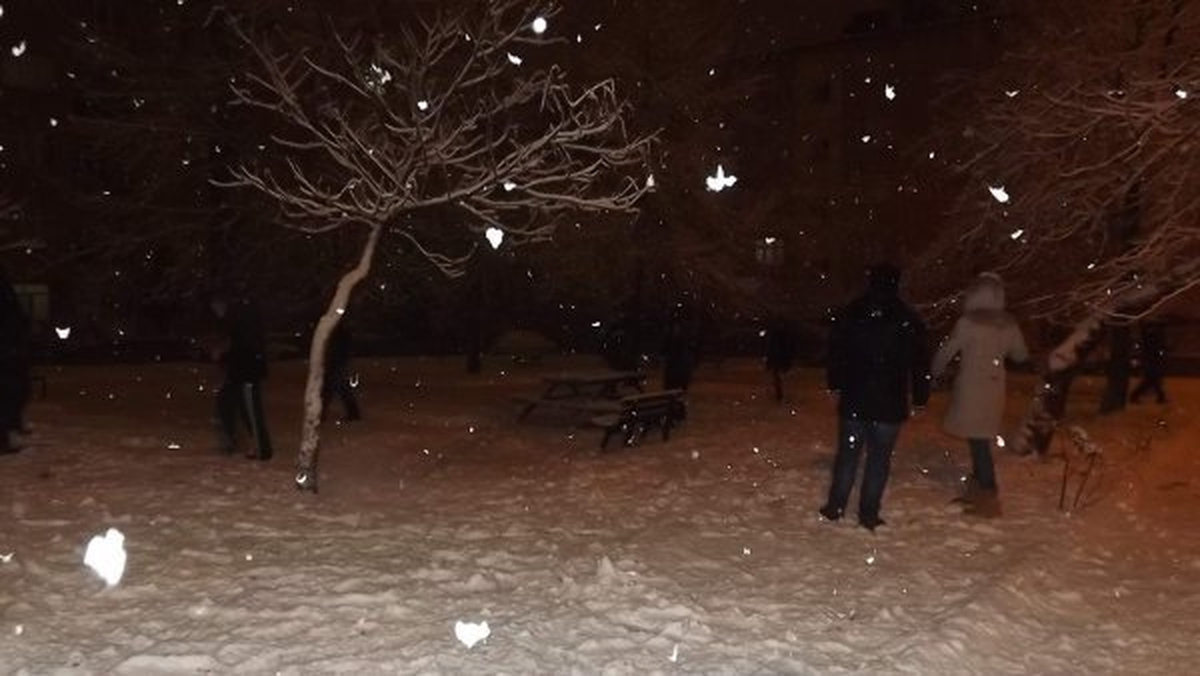 Seydişehir\'e Mevsimin İlk Karı Yağdı