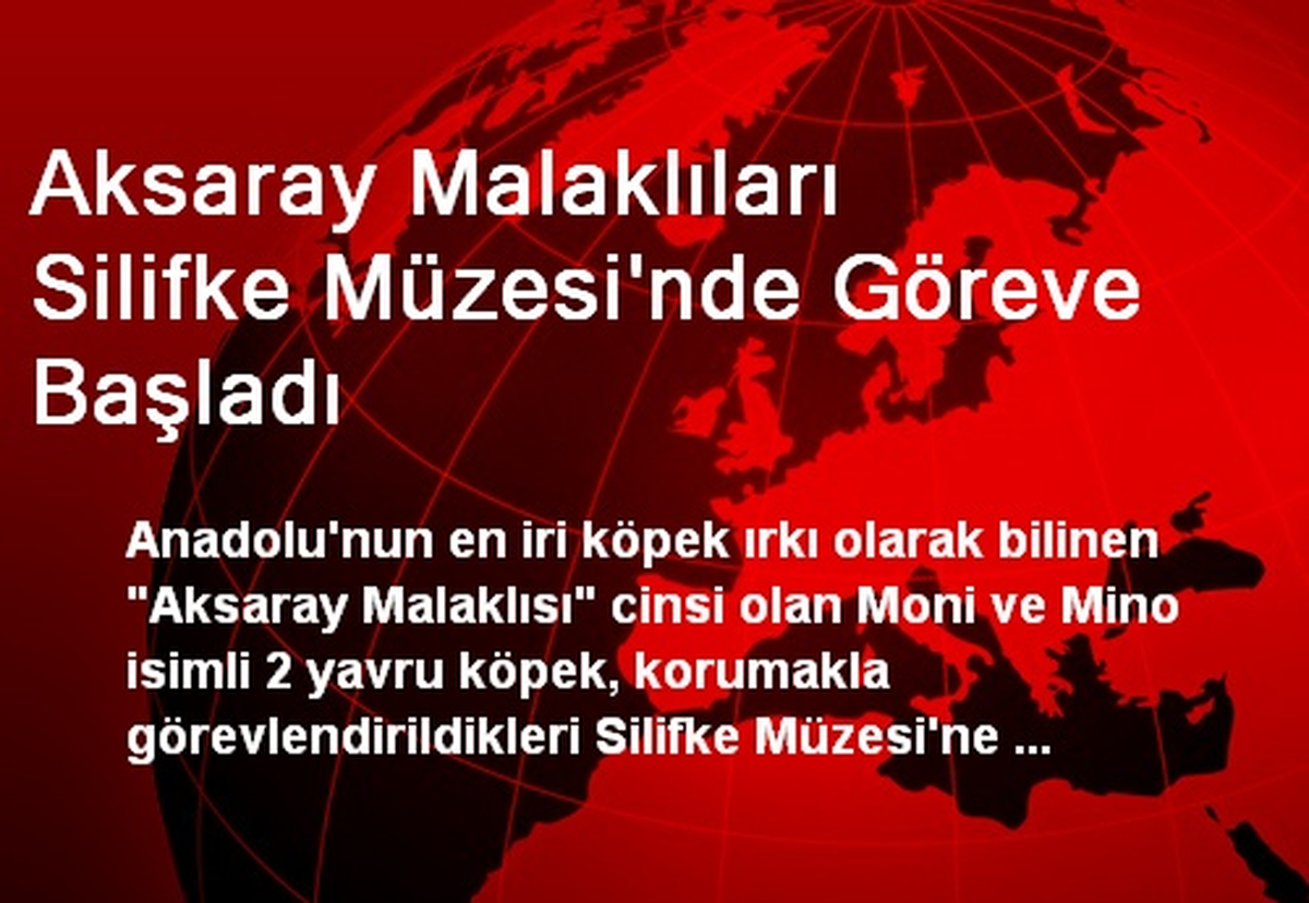 Aksaray Malaklıları Silifke Müzesi\'nde Göreve Başladı