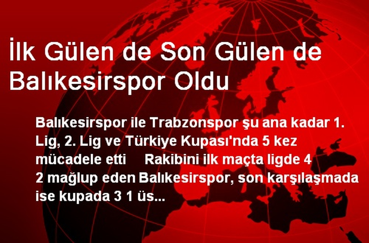 İlk Gülen de Son Gülen de Balıkesirspor Oldu
