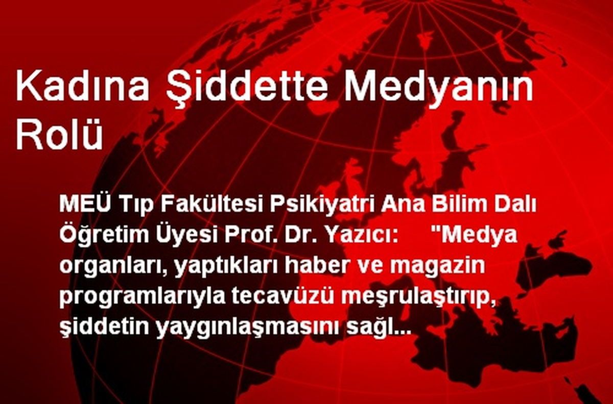 Kadına Şiddette Medyanın Rolü