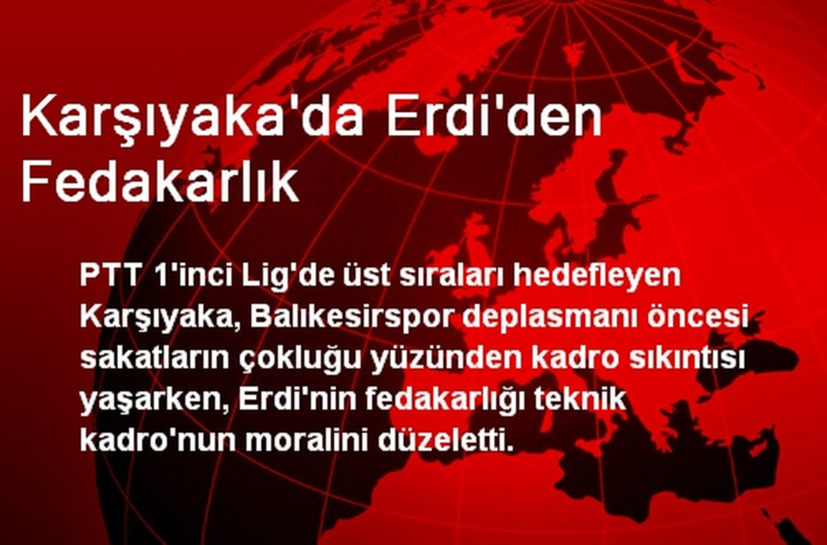 Karşıyaka\'da Erdi\'den Fedakarlık