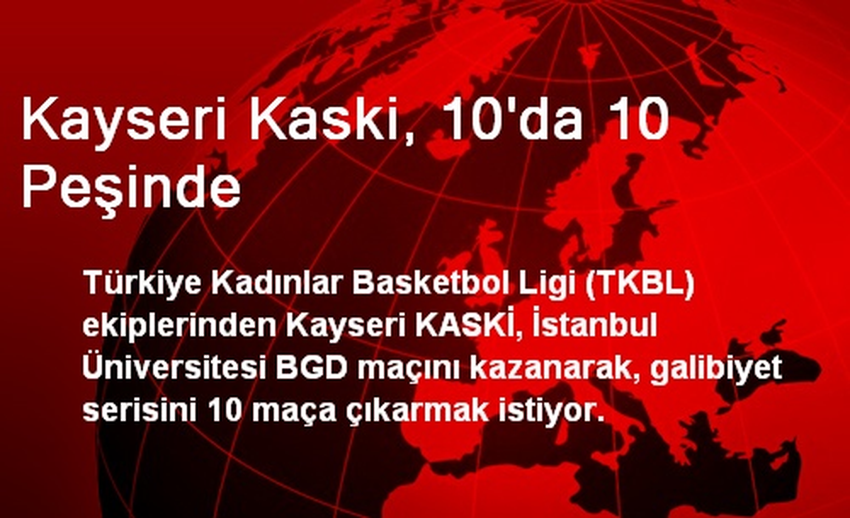 Kayseri KASKİ, Galibiyet Serisini 10 Maça Çıkarmak İstiyor