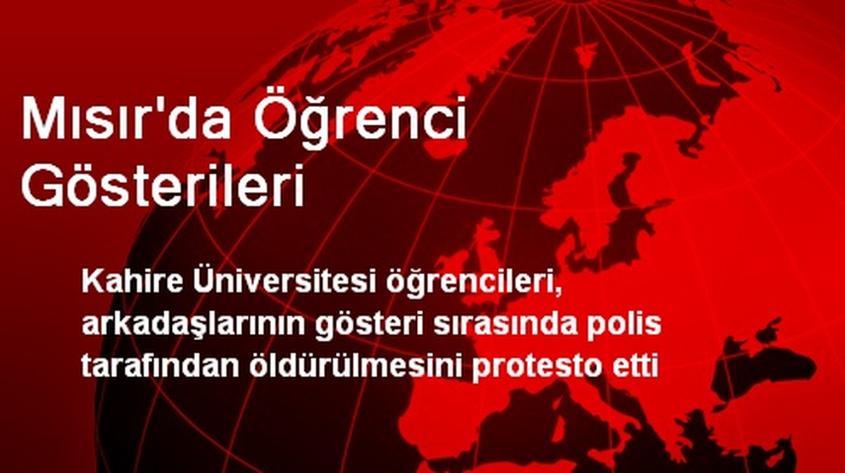 Mısır\'da Öğrenci Gösterileri