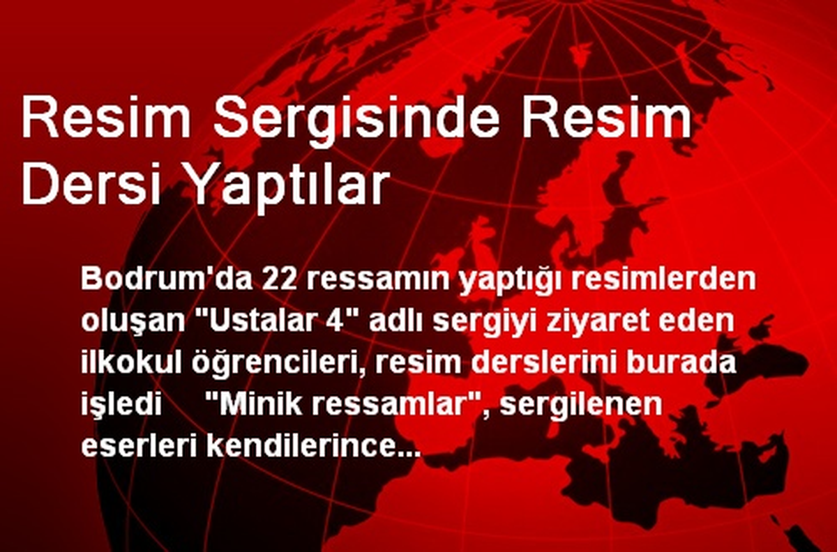 Resim Sergisinde Resim Dersi Yaptılar