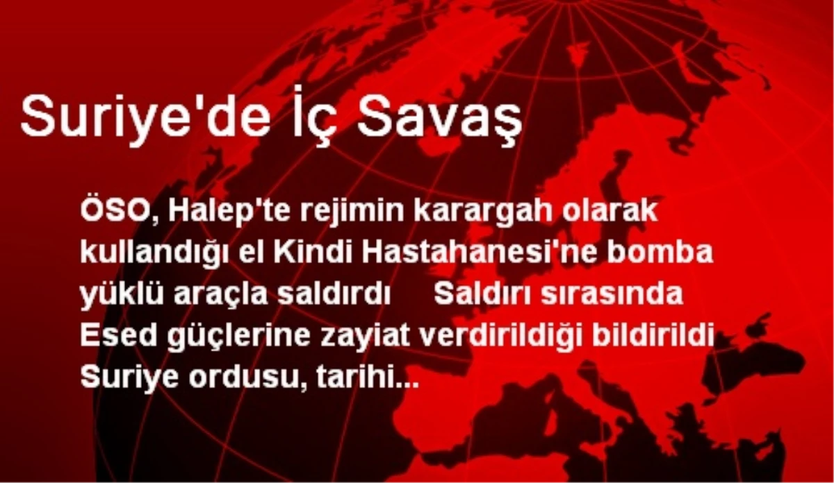 Suriye\'de İç Savaş