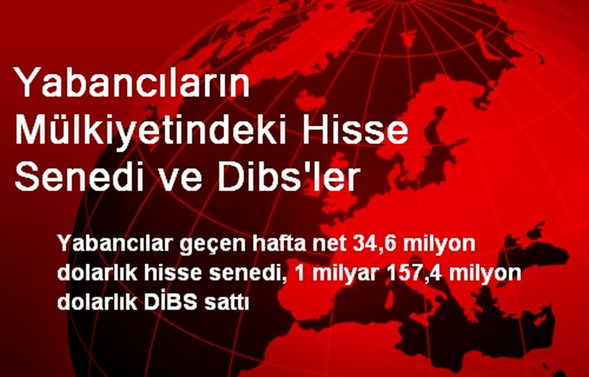 Yabancıların Mülkiyetindeki Hisse Senedi ve Dibs\'ler