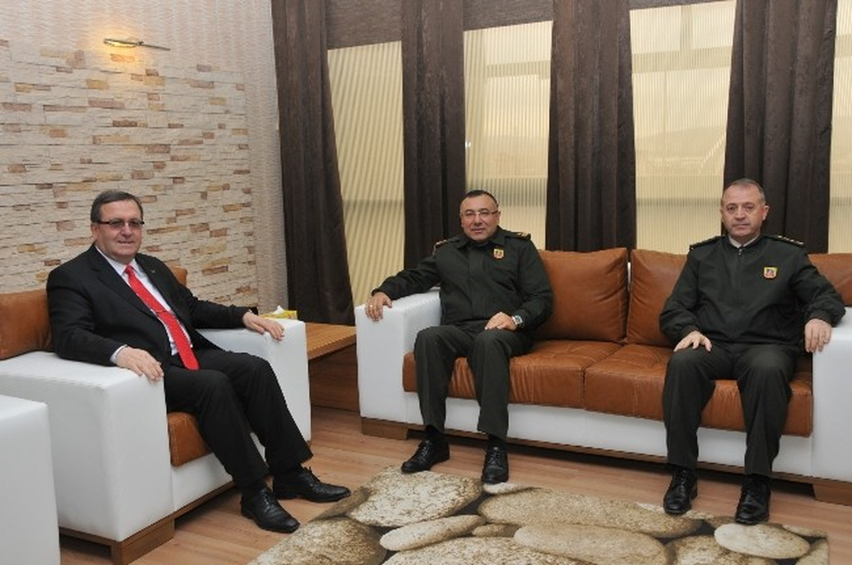 Tuğgeneral Alpar, Rektör Prof. Dr. Solak\'ı Ziyaret Etti