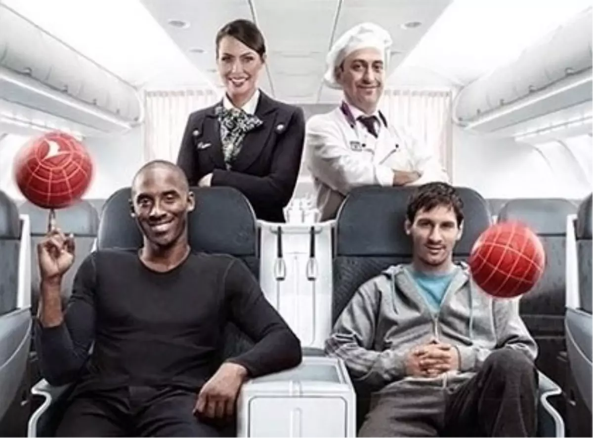 Türk Hava Yollarının Yeni Messi ve Kobe\'li Reklamının Yıldızları Lenovo, Samsung ve Canon