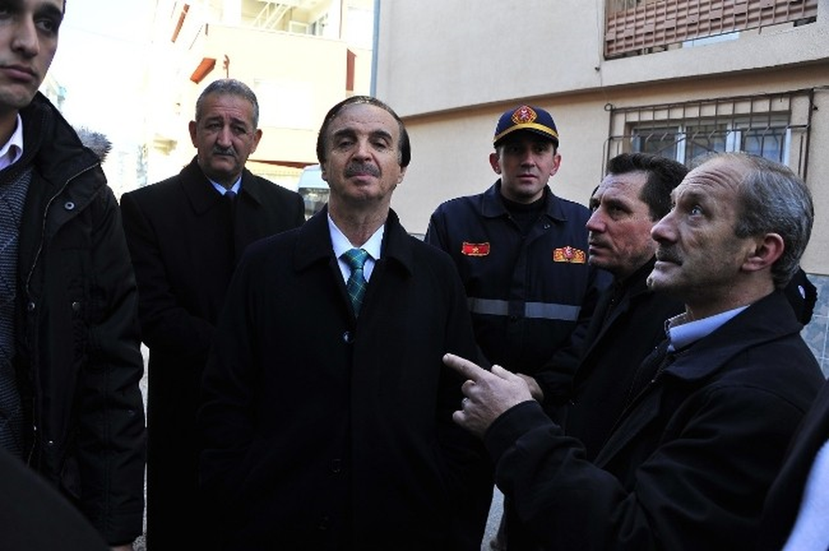 Başkan Keskin Yangın Yerinde