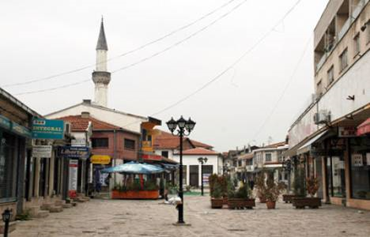 Makedonya\'da, Türk Çarşısı\'nda Yangın