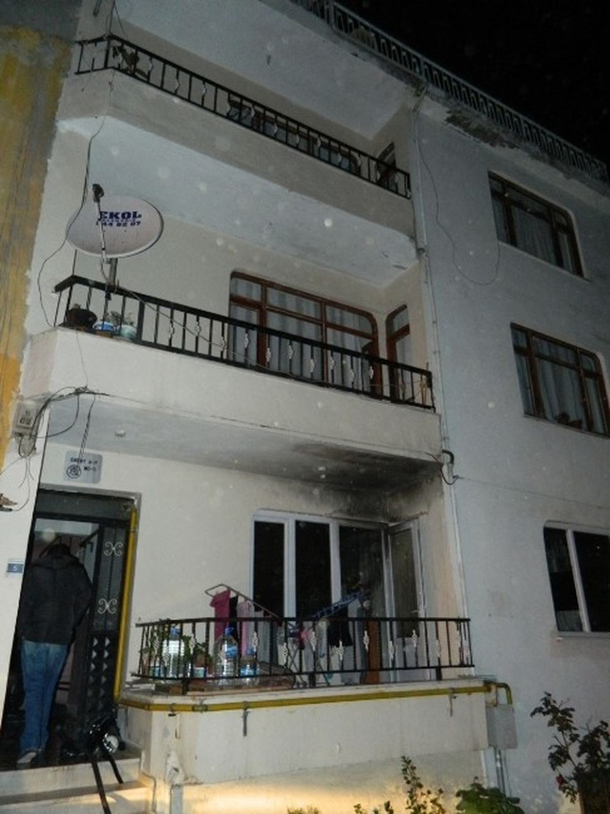 Mudanya\'da Korkutan Baca Yangını