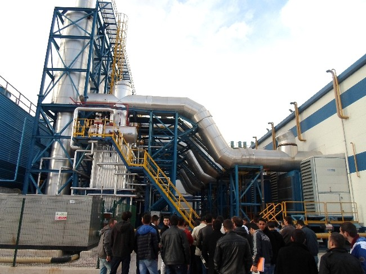 DPÜ Öğrencilerinden Doğalgaz Çevrim Santraline Teknik Gezi