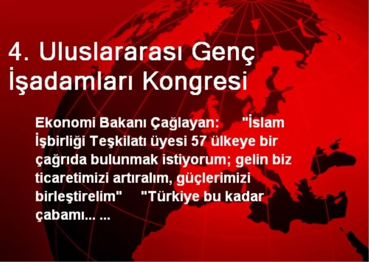 4. Uluslararası Genç İşadamları Kongresi