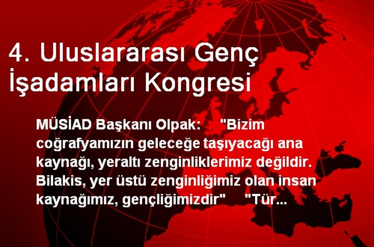 4. Uluslararası Genç İşadamları Kongresi