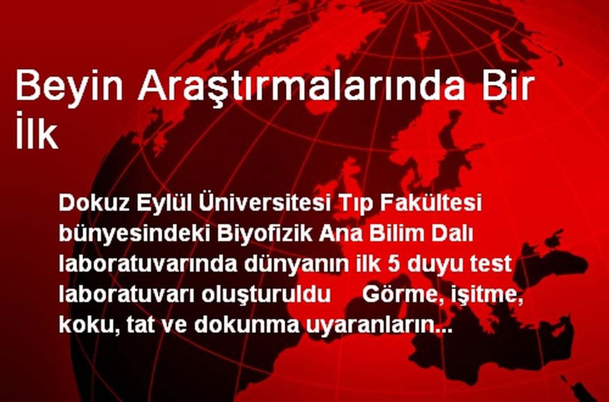 Beyin Araştırmalarında Bir İlk