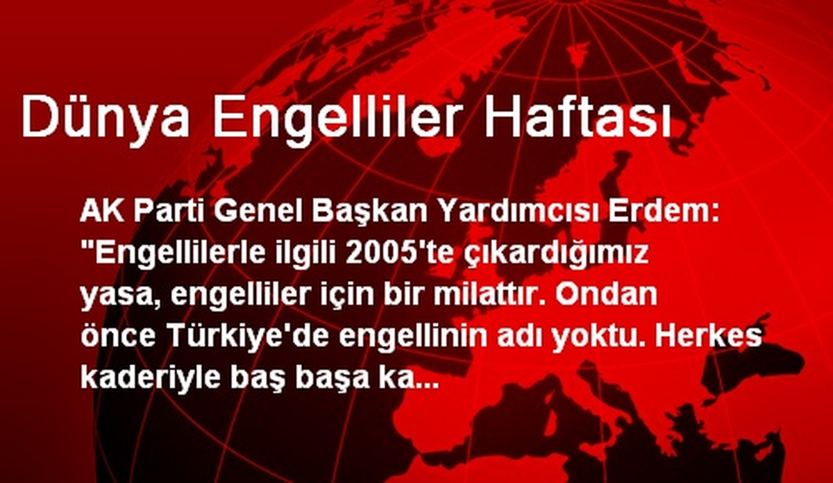 Dünya Engelliler Haftası