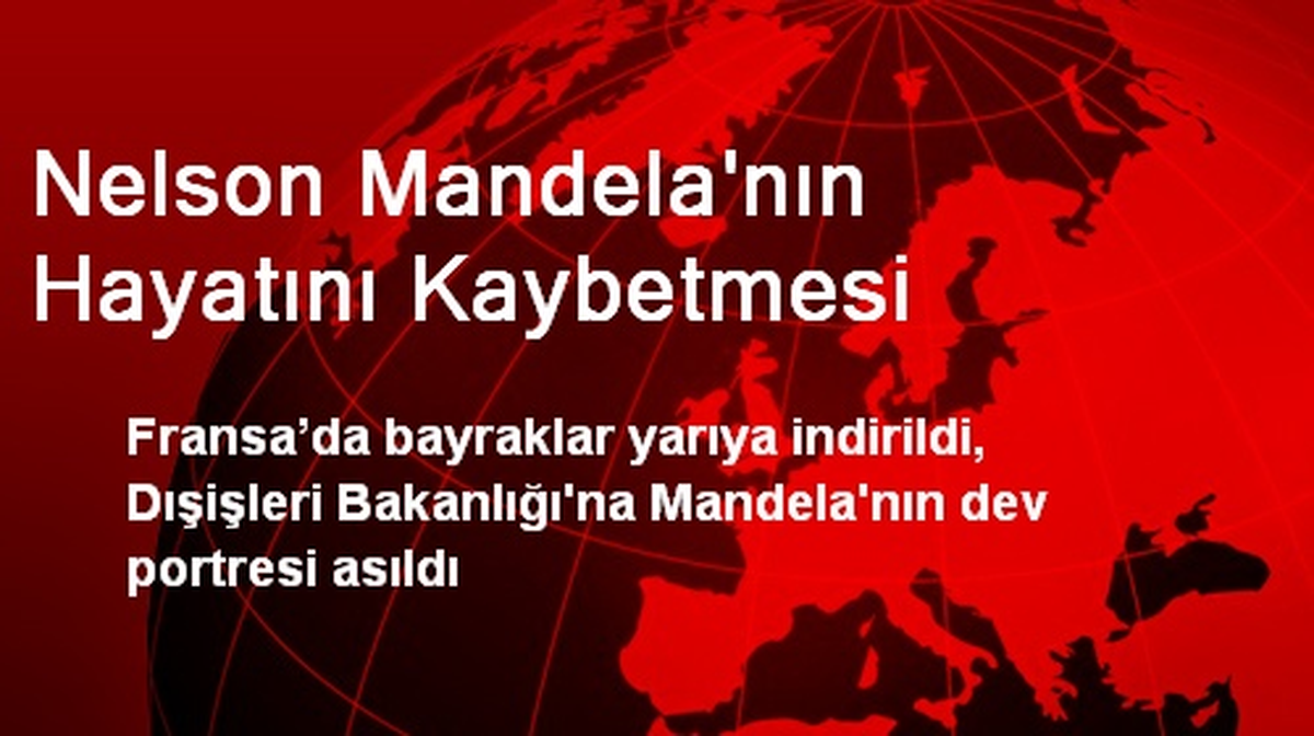 Fransa\'da Dışişleri Bakanlığına Mandela\'nın Portresi Asıldı