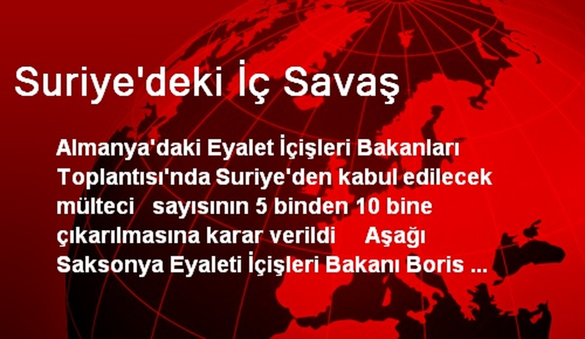 Suriye\'deki İç Savaş